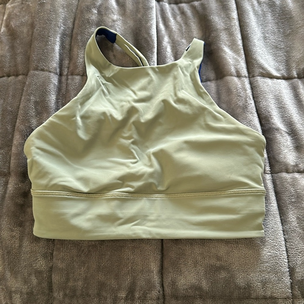 High Neck Lulu Sports Bra